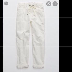 Aerie Chambray Distressed Pant Medium